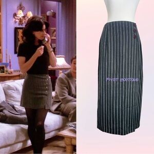 Vintage Striped Wrap Skirt Similar ASO Monica Geller on Friends